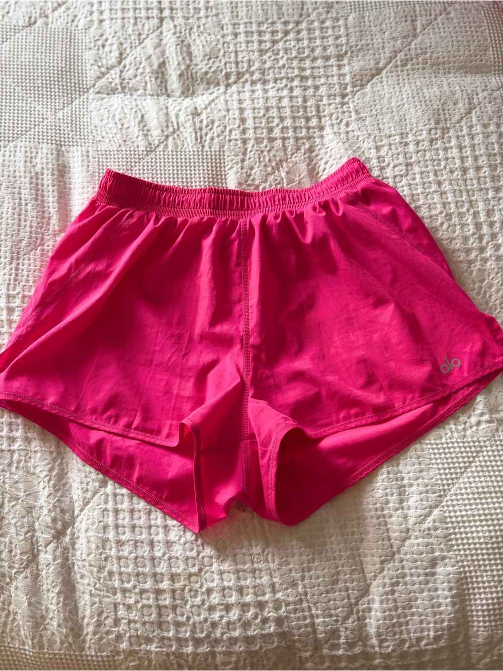 ALO Yoga Women’s Stride Shorrts in Hot Pink